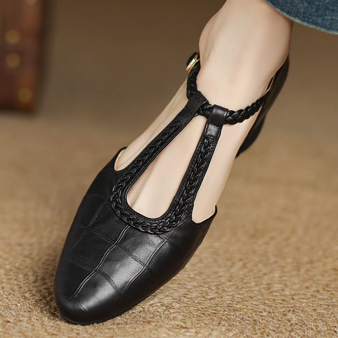 Elviera | Leather Mary Janes
