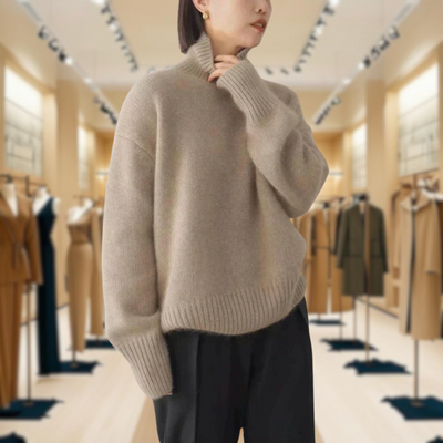 Reagan | Slim Wool-Blend Turtleneck Sweater