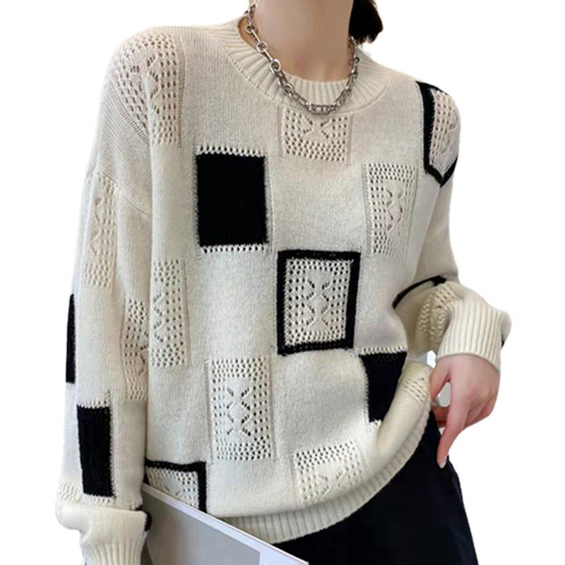 Avery | Geometric Cozy Block Sweater