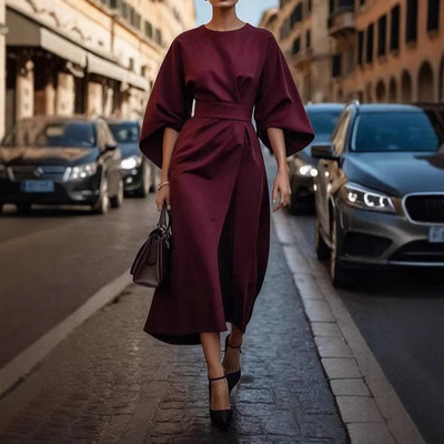 Harlowe | Dramatic Sleeve Cinch Dress