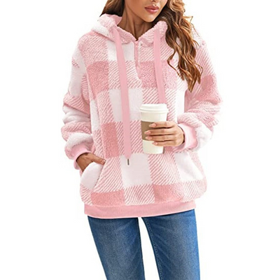 Blakely | Half-Zip Plaid Sweater