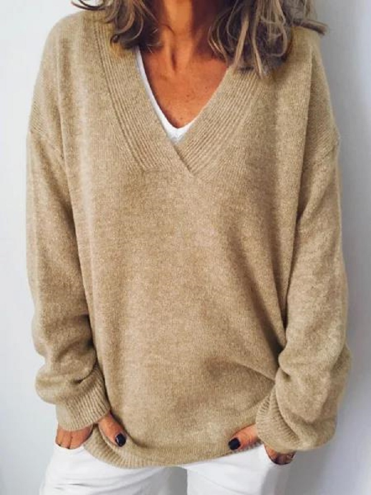 Elara | V-Neck Cashmere Pullover
