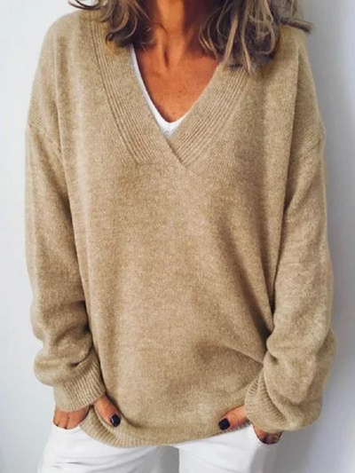 Elara | V-Neck Cashmere Pullover