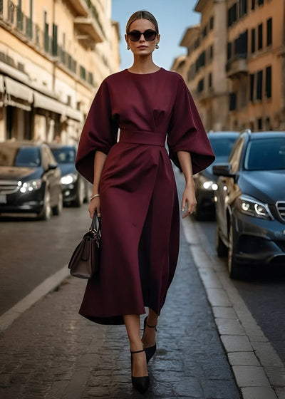 Harlowe | Dramatic Sleeve Cinch Dress