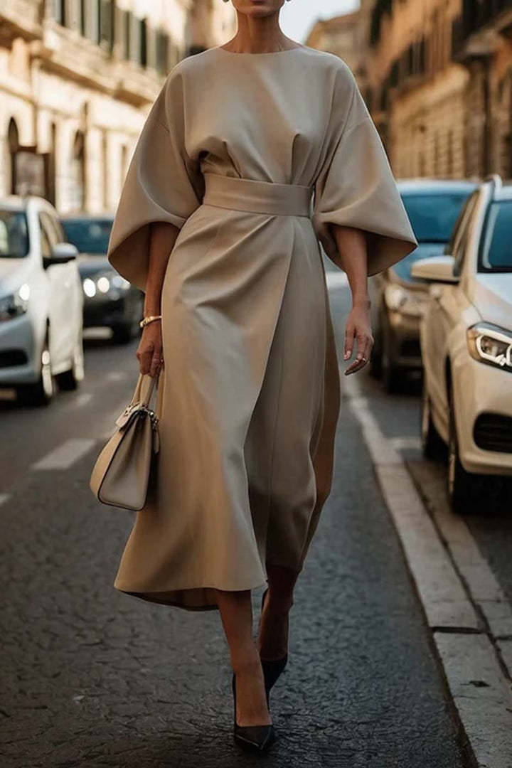 Harlowe | Dramatic Sleeve Cinch Dress