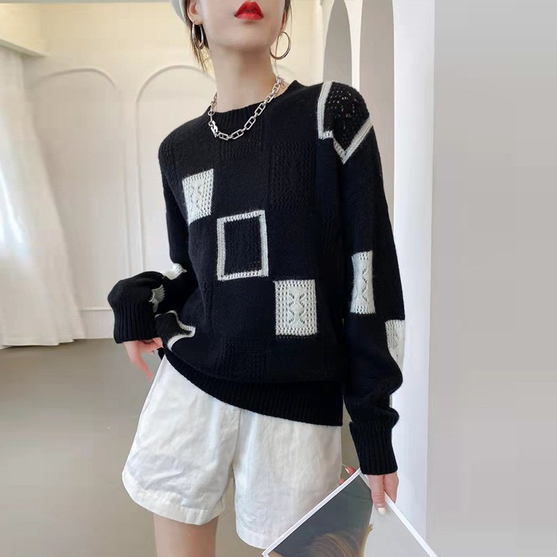Avery | Geometric Cozy Block Sweater