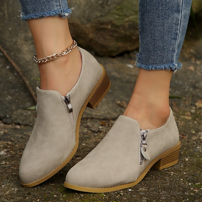 Rhea | Side Zipper Orthopedic Boots