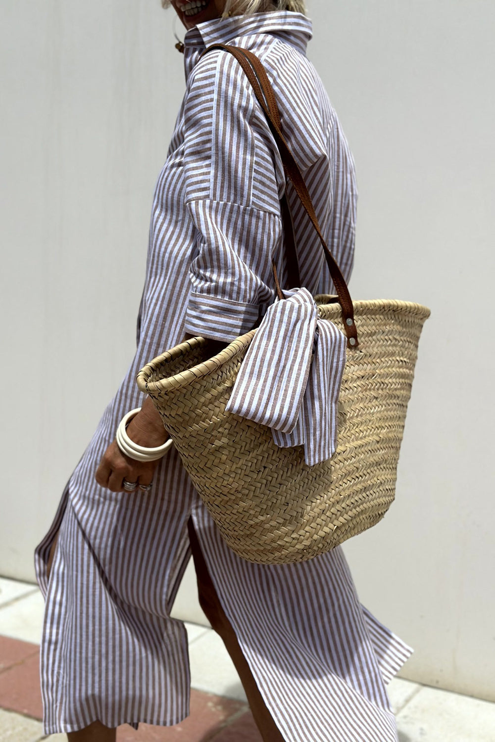 Sophira | Timeless Striped Shirt Dress