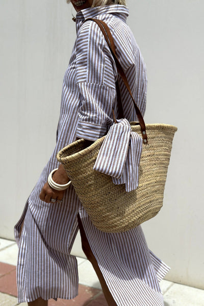 Sophira | Timeless Striped Shirt Dress