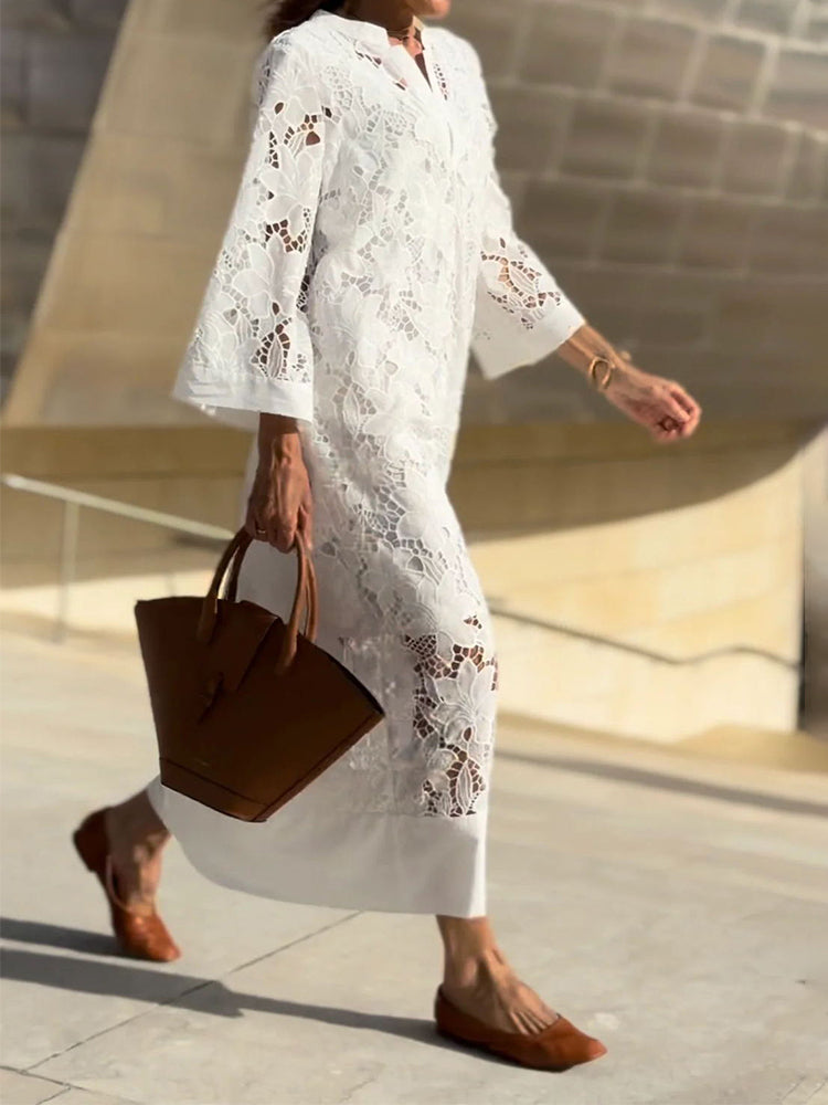 Isabella | Elegant Flowing Lace Dress