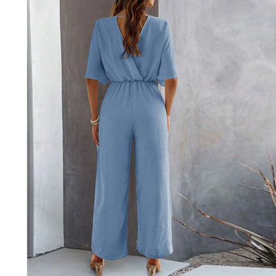 Olivia | Chic V-Neck Jumpsuit
