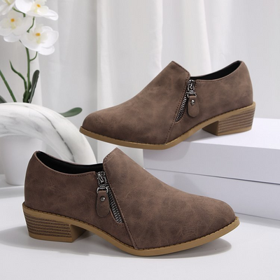 Rhea | Side Zipper Orthopedic Boots
