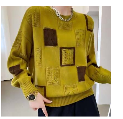 Avery | Geometric Cozy Block Sweater