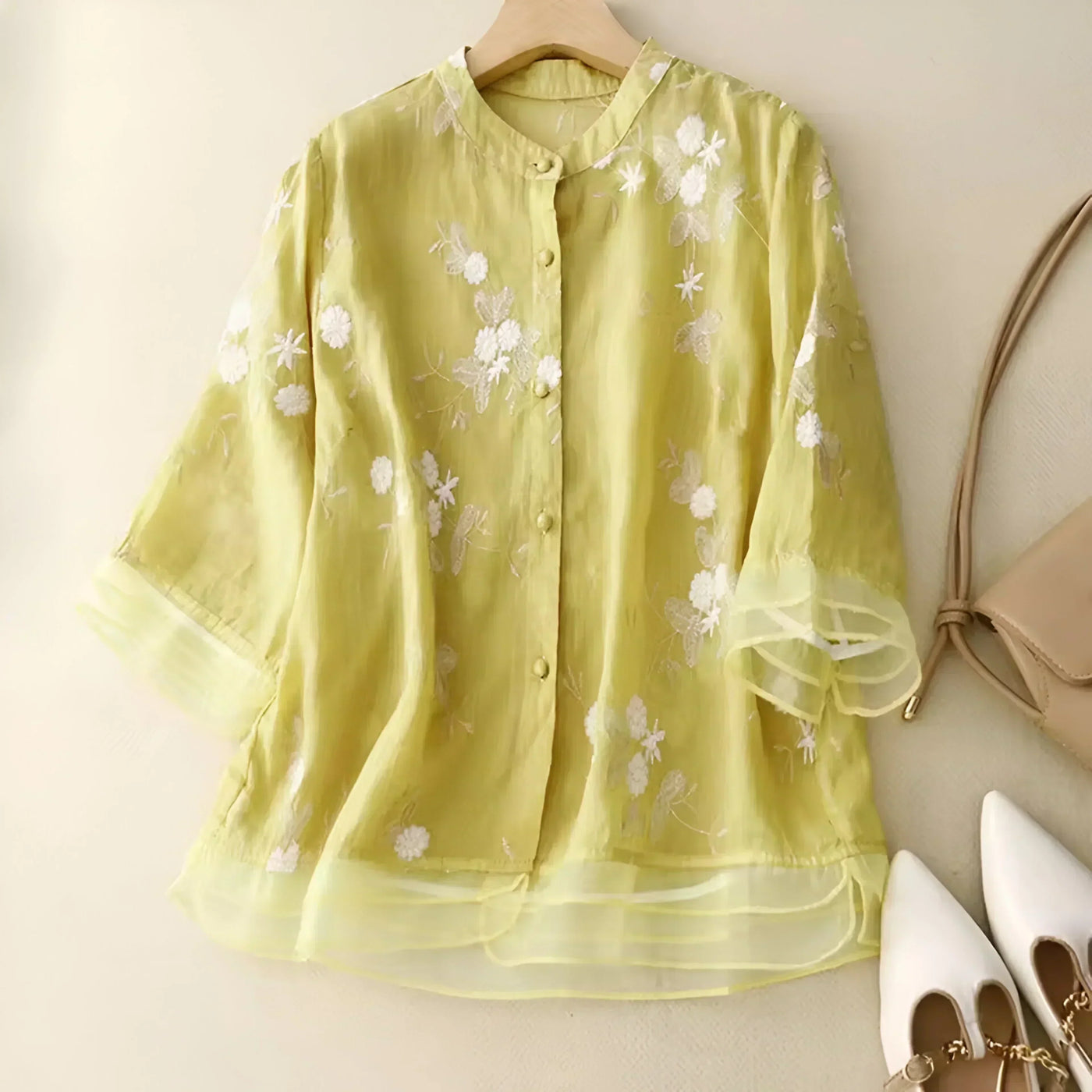 Delaney | Embroidered Cotton Blouse