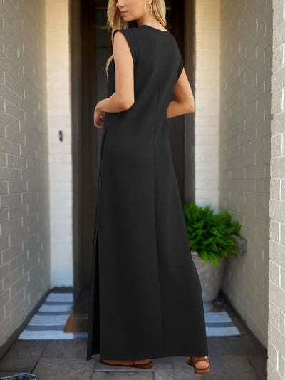 Sophie | Chic Linen Dress with Artisan Touches