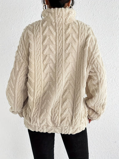 Brooklyn | Fluffy Zip Sweater