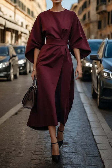 Harlowe | Dramatic Sleeve Cinch Dress