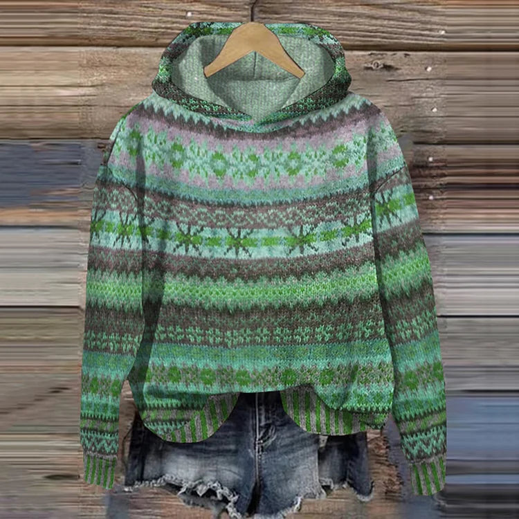 Dakota | Retro Ethnic Print Hoodie