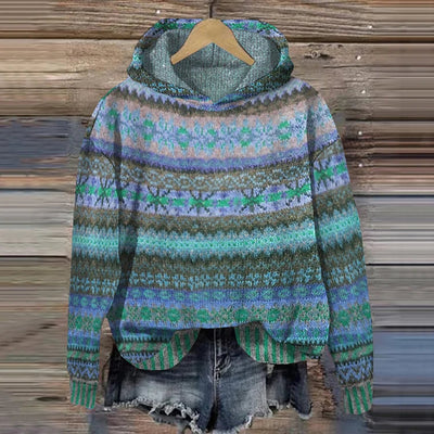 Dakota | Retro Ethnic Print Hoodie