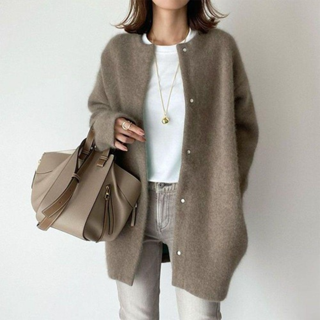 Harper | Minimal Knit Drape Cardigan