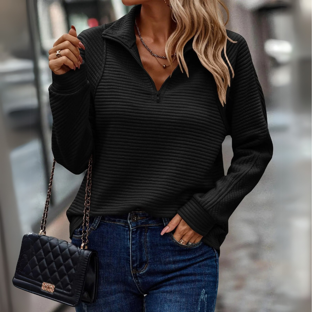 Quinn | Half-Zip Knit Pullover