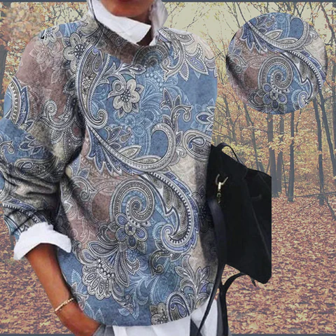 Aubrey | Printed Pullover Sweater
