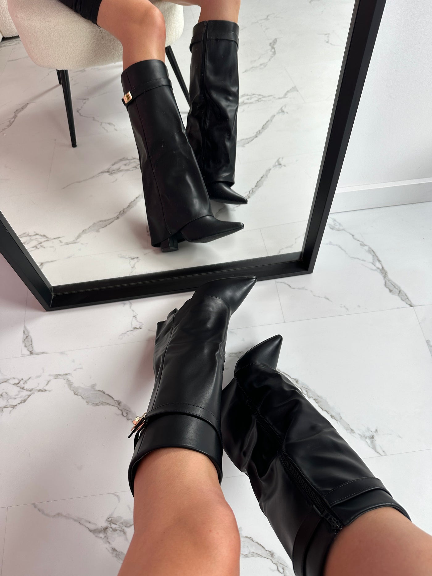 SERENA | Shark Leather Boots