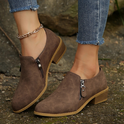 Rhea | Side Zipper Orthopedic Boots