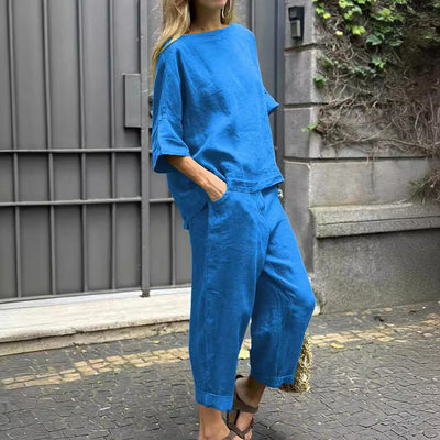 Solene | Cotton-Linen Two-Piece Set