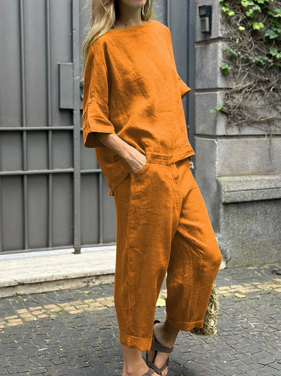 Solene | Cotton-Linen Two-Piece Set