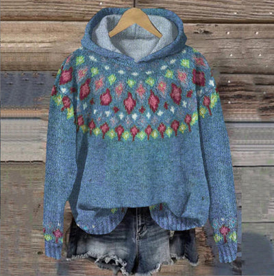 Dakota | Retro Ethnic Print Hoodie