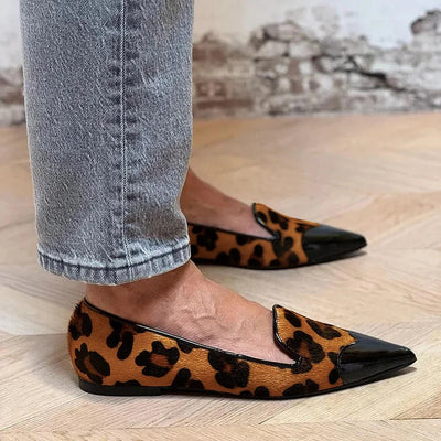 Elle | Refined Animal Print Ballet Flats