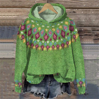Dakota | Retro Ethnic Print Hoodie