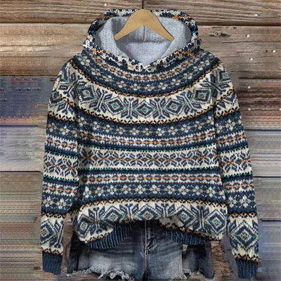 Dakota | Retro Ethnic Print Hoodie