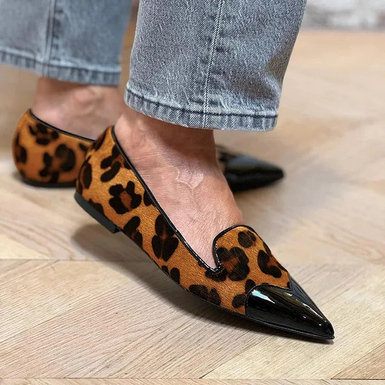 Elle | Refined Animal Print Ballet Flats