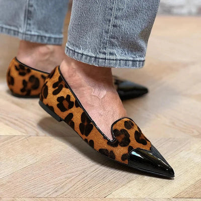 Elle | Refined Animal Print Ballet Flats