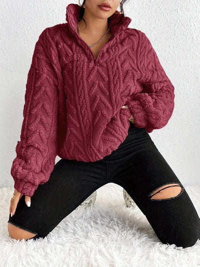 Brooklyn | Fluffy Zip Sweater