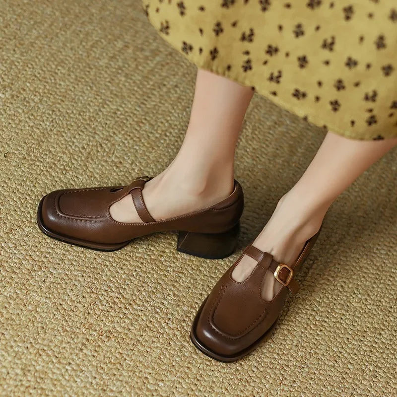 Ysolenne | Vintage T-Strap Shoes