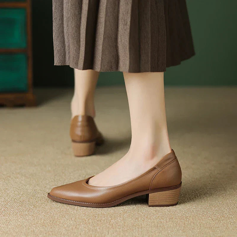 Novalisse | Mid-Heeled Slip-On Shoes