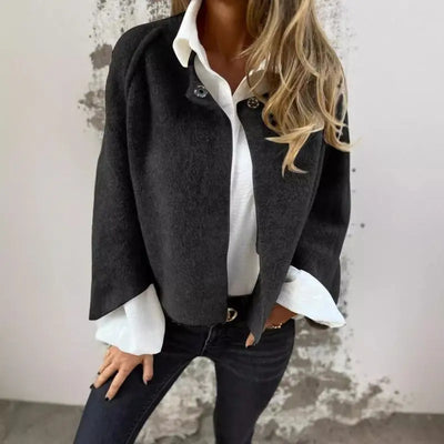 Celina | Long Sleeve Round Neck Wool Cardigan