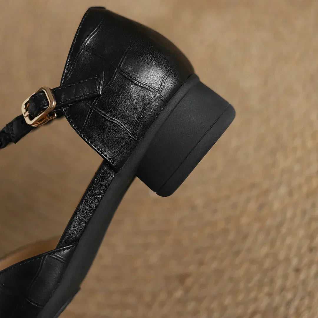 Elviera | Leather Mary Janes