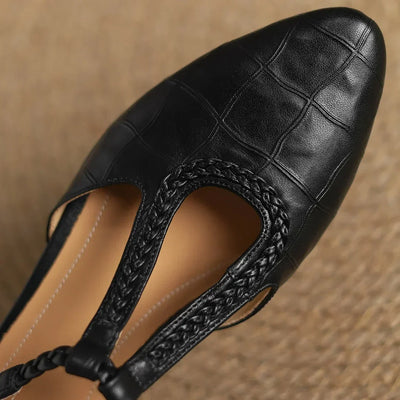 Elviera | Leather Mary Janes