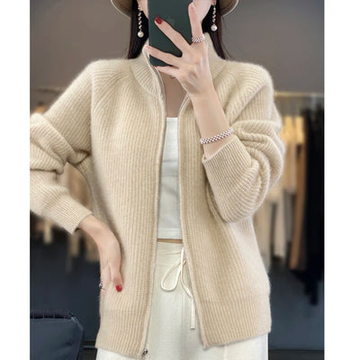 Woolora | Women’s Merino Wool Semi-Turtleneck Sweater