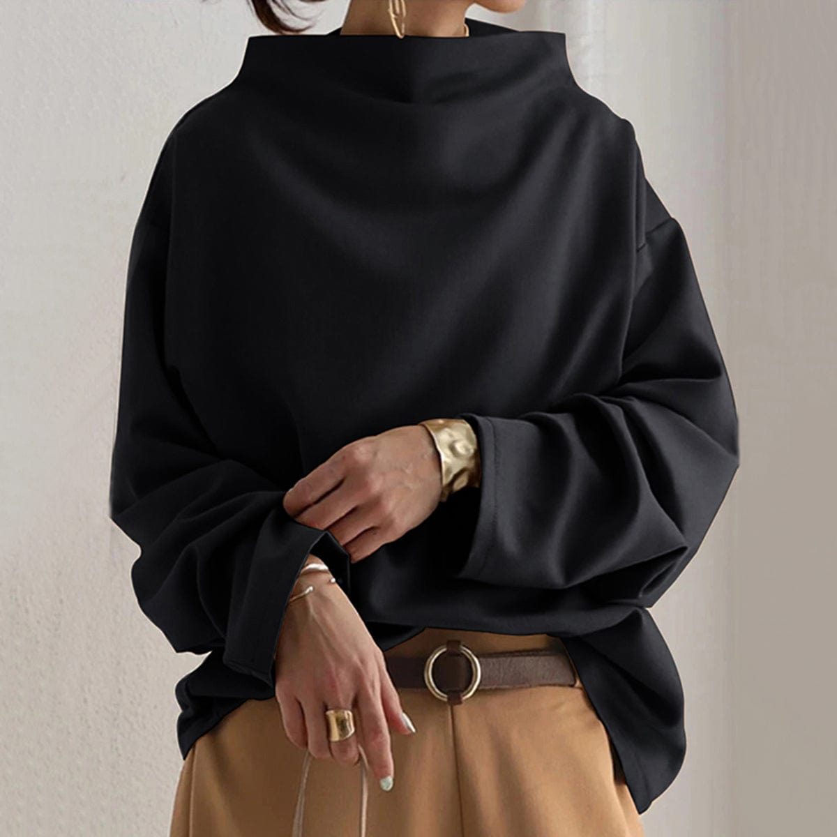Wanda | High-Neck Soft Knit Sweater