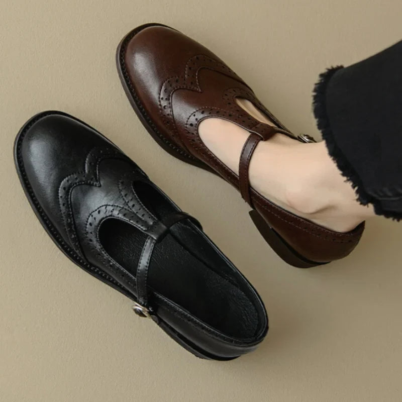 Averlia | Elegant T-Strap Mary Janes