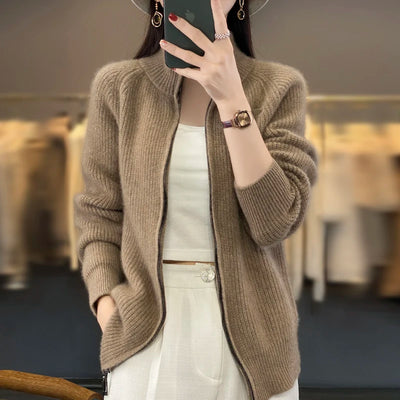 Woolora | Women’s Merino Wool Semi-Turtleneck Sweater