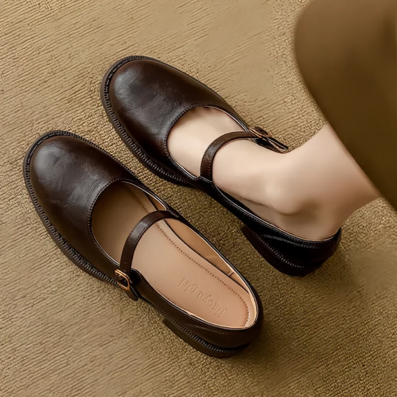Marcelline | Classic Comfort Leather Mary Janes