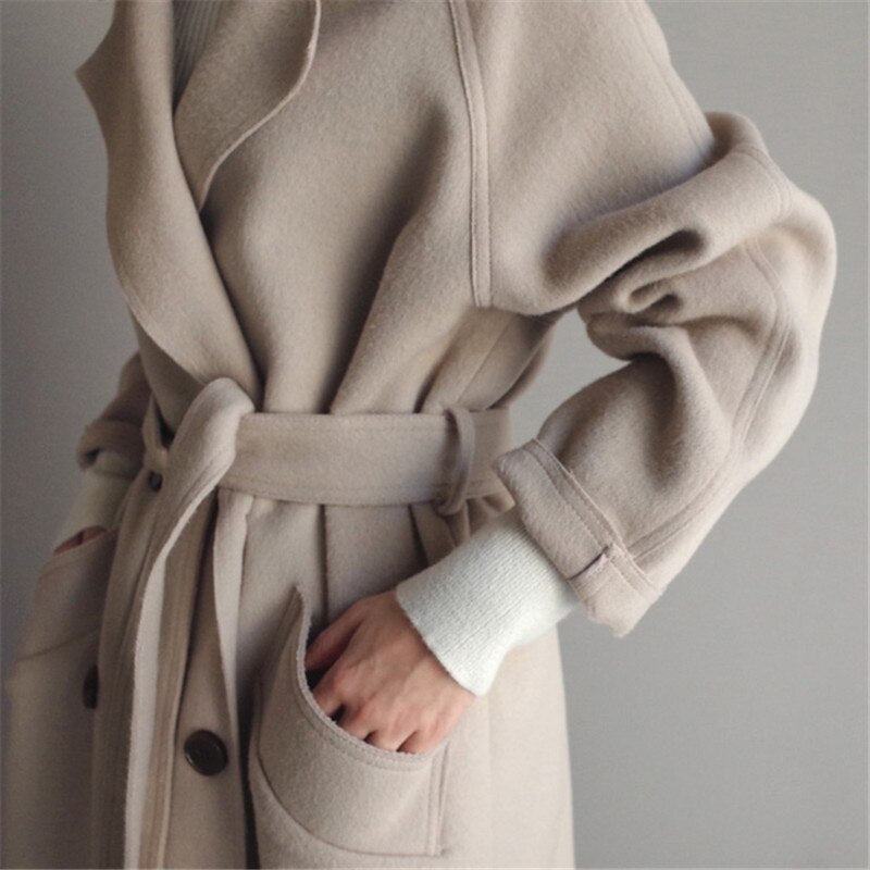 Evelyn | Wool-Blend Trench Coat
