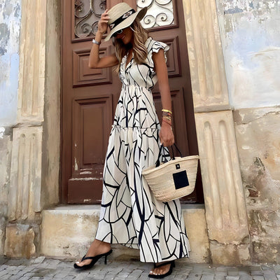 Savannah | Abstract Floral Statement Dress