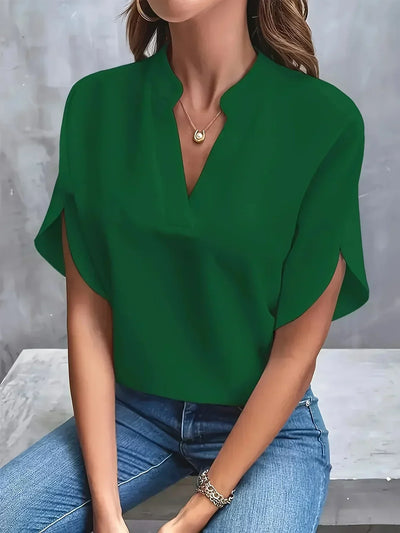 Sienna | Elegant V-Neck Blouse